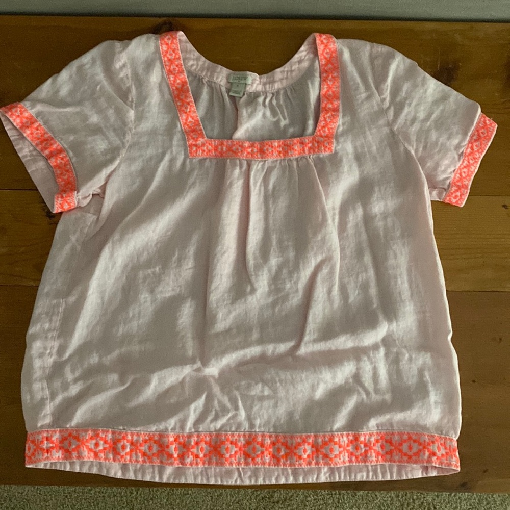 JCrew Embroidered Top